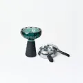 Чашка скляна під калауд Amy Deluxe Glassi Phunnel 003 set-BK