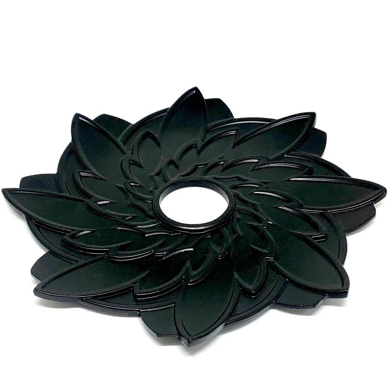 Блюдце Karma Flora Black
