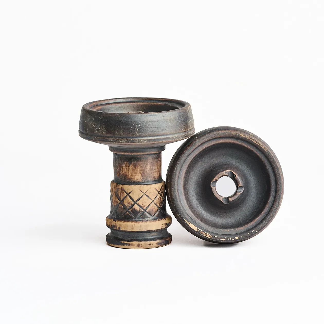 Чашка глиняна Monster Bowls Phunnel B-C301 Brown Чашка глиняна Monster Bowls Phunnel B-C301 Brown