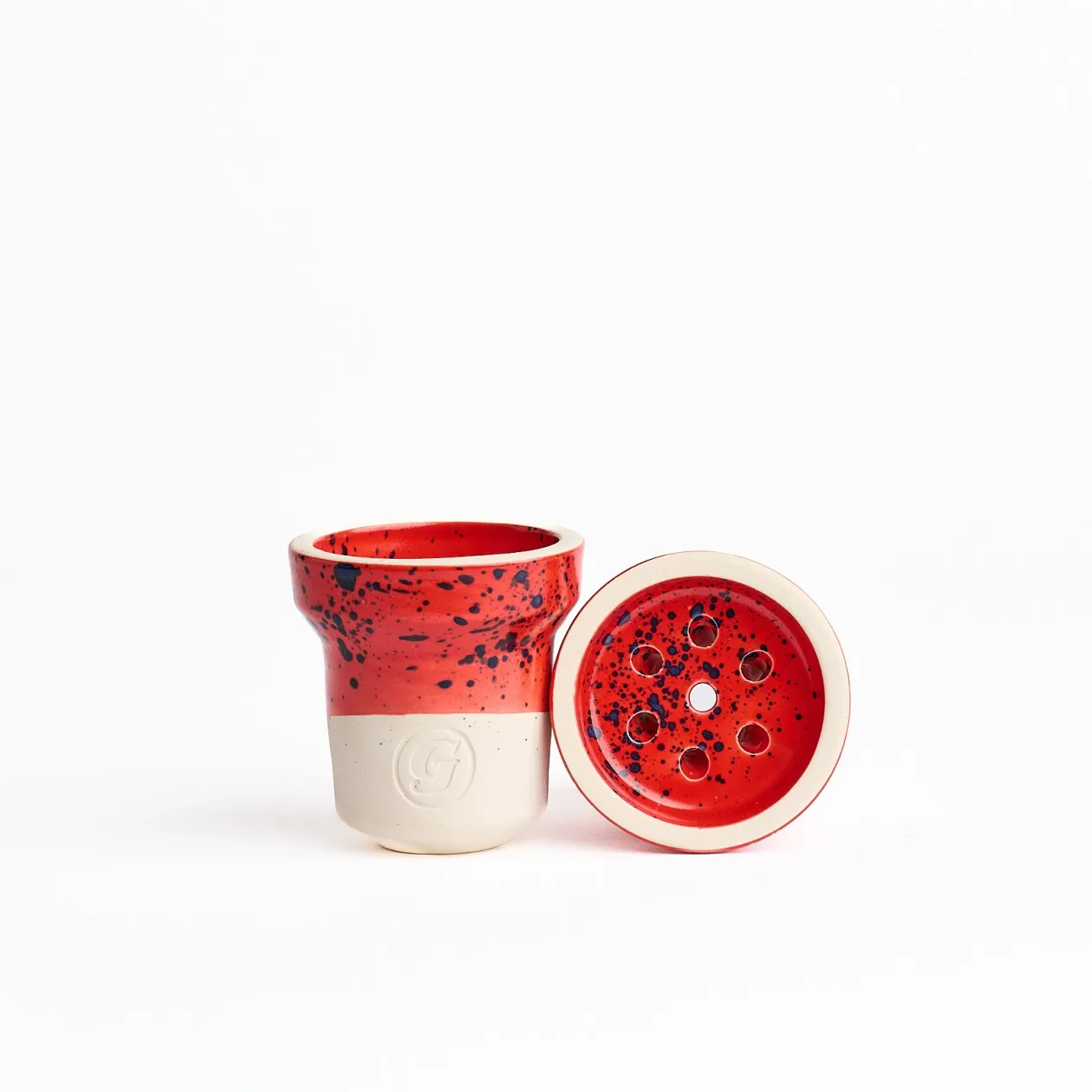 Чашка глиняна GrynBowls Accent Classic Red Black Чашка глиняна GrynBowls Accent Classic Red Black
