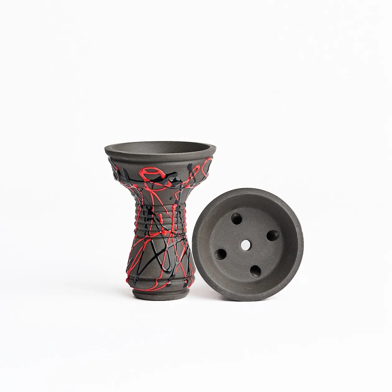 Чашка глиняна Gusto Bowl Killa Classic Red Black Чашка глиняна Gusto Bowl Killa Classic Red Black