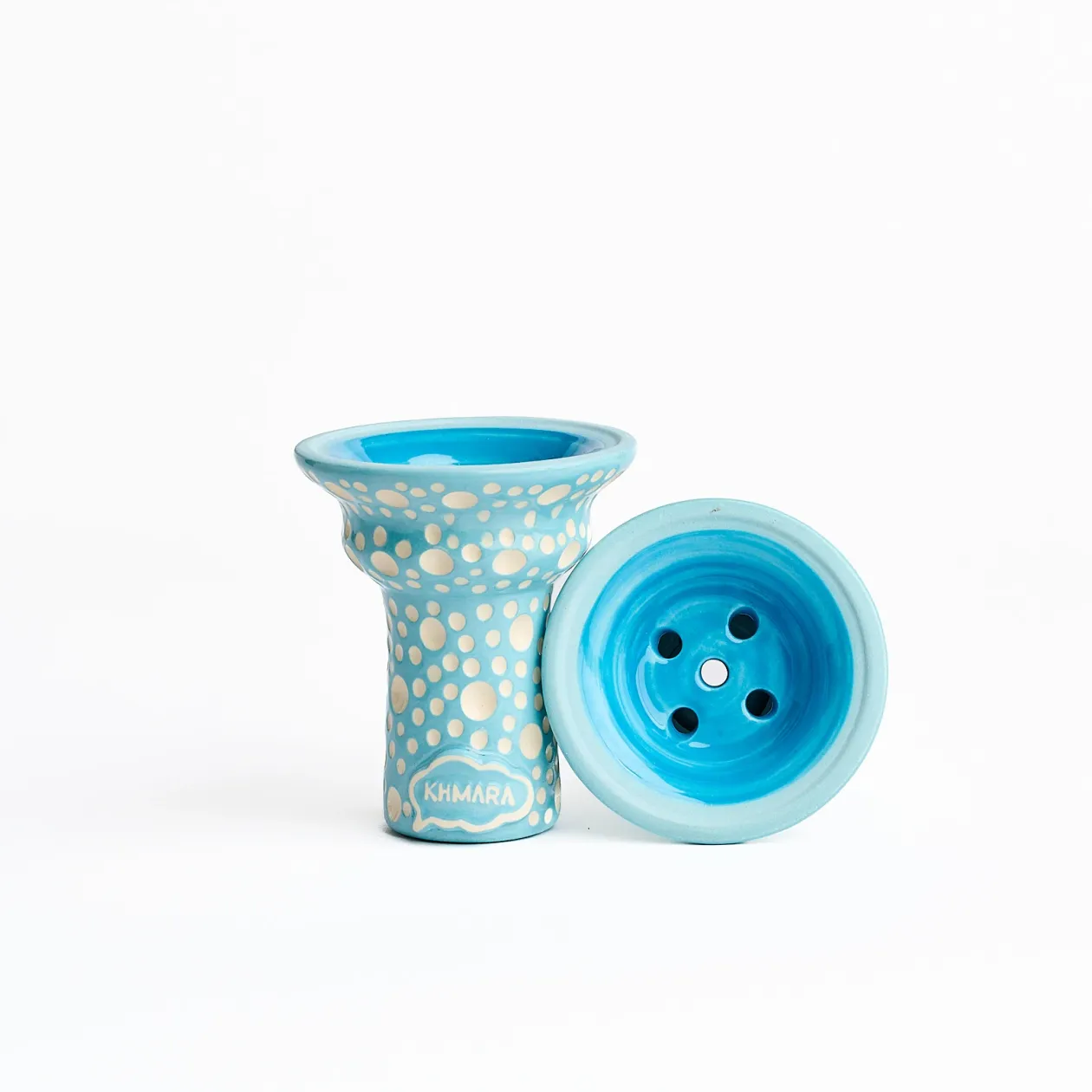Чашка глиняна Khmara Tulipa-D Classic Blue Bubble
