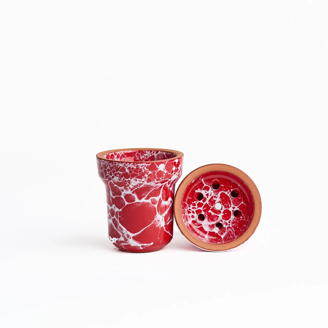 Чашка глиняна Solaris Classic Eva Red White
