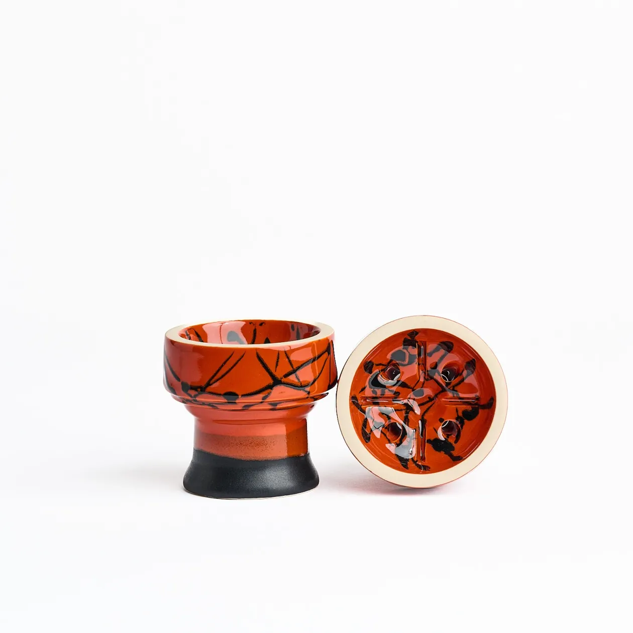 Чашка глиняна Sweet Bowl Ring Glaze Orange