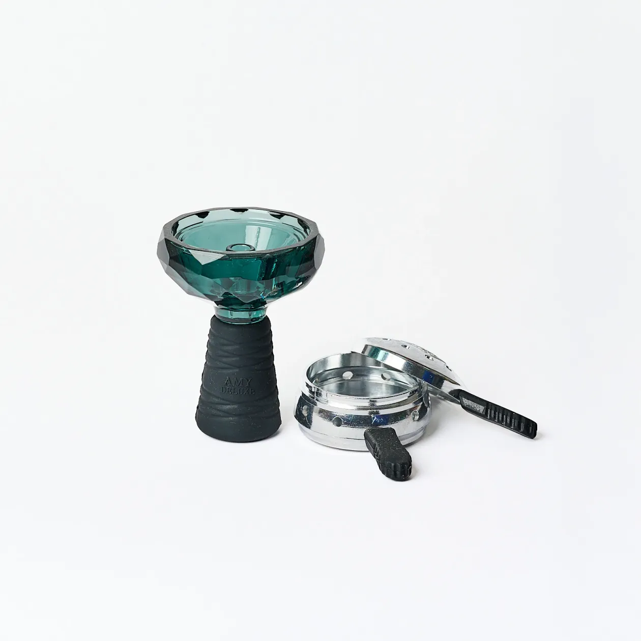 Чашка скляна під калауд Amy Deluxe Glassi Phunnel 003 set-BK