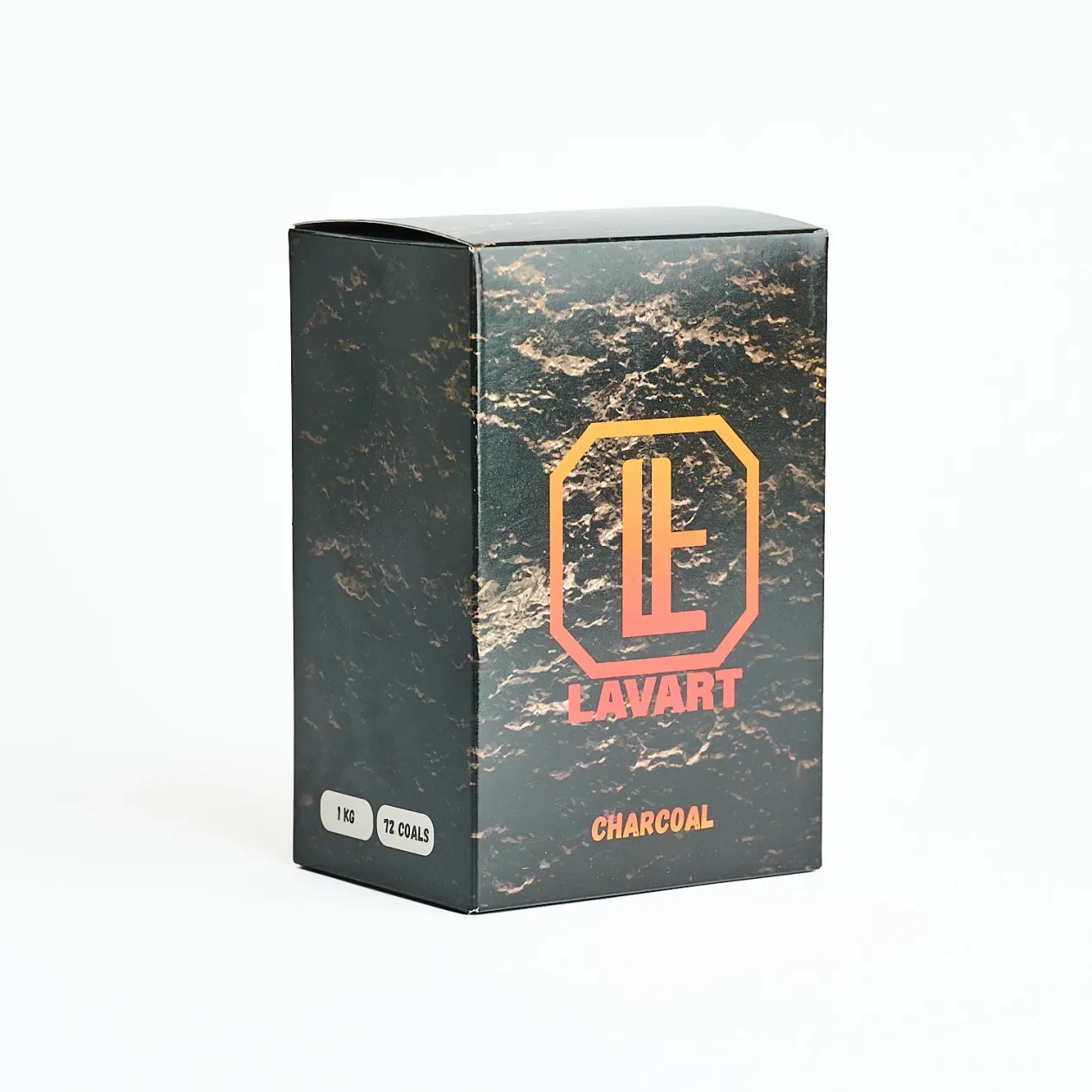 Вугілля кокосове Lavart 1кг 72cube Box