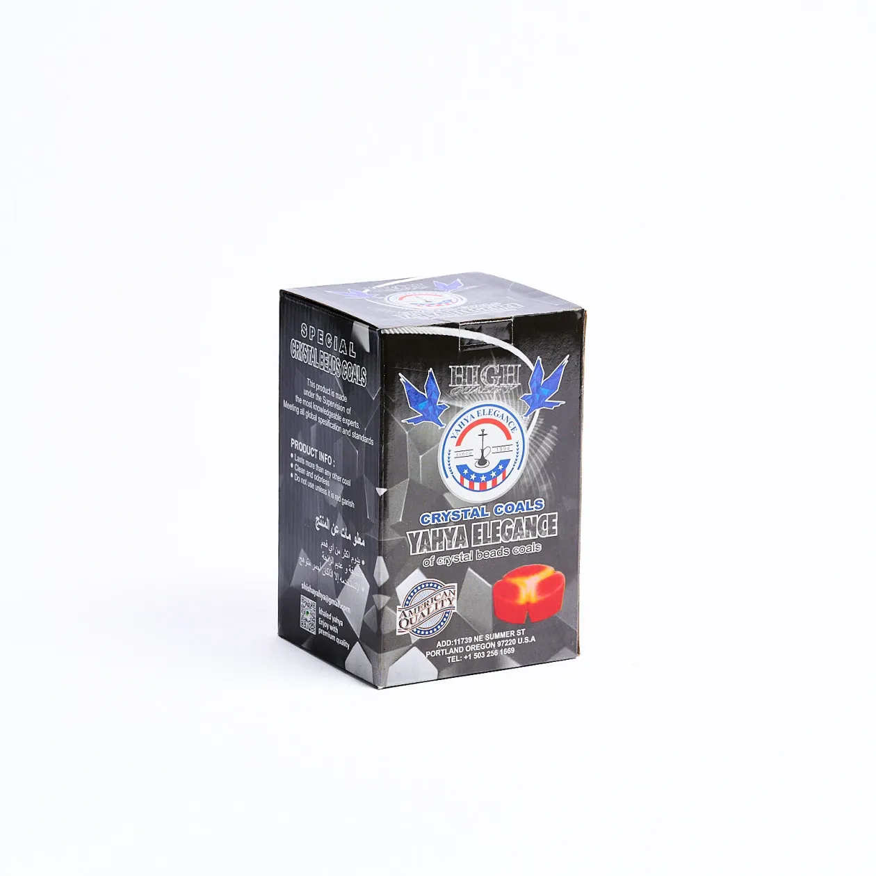 Вугілля кокосове під калауд Yahya Elegance 1кг 72cube Box