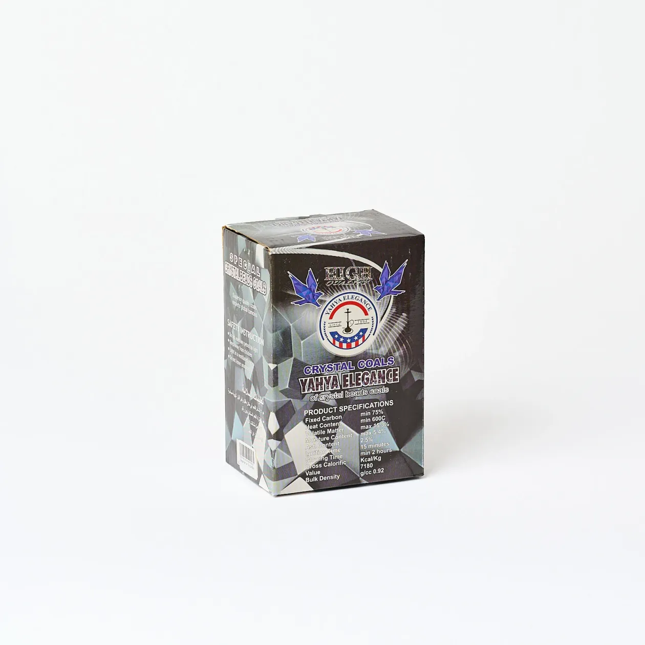 Вугілля кокосове Yahya Elegance 1кг 72cube Box