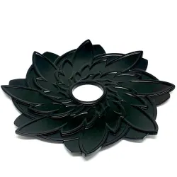 Блюдце Karma Flora Black