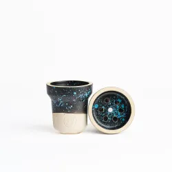 Чашка глиняна GrynBowls Accent Classic Black Blue
