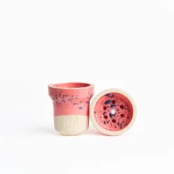 Чашка глиняна GrynBowls Accent Classic Pink Purple