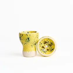 Чашка глиняна GrynBowls Turka Classic Yellow Blue