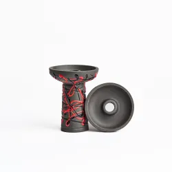 Чашка глиняна Gusto Bowl Classic Phunnel Red Black