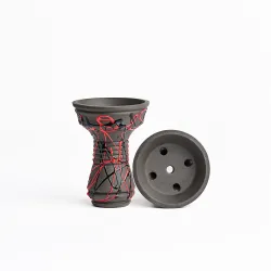 Чашка глиняна Gusto Bowl Killa Classic Red Black