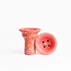 Чашка глиняна Khmara Tulipa-D Classic Red Bubble Orange
