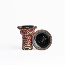 Чашка глиняна Khmara Tulipa-F Phunnel Black Bubble Red