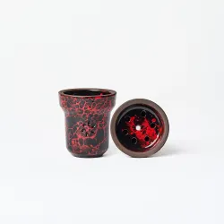 Чашка глиняна Solaris Classic Adam Black Red