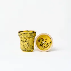 Чашка глиняная Solaris Classic Eva Yellow Black