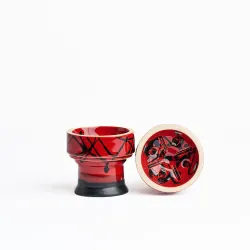 Чашка глиняна Sweet Bowl Ring Glaze Red