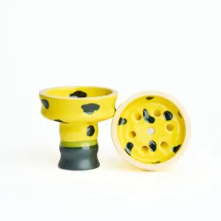 Чашка глиняна Vantablack Wave Yellow